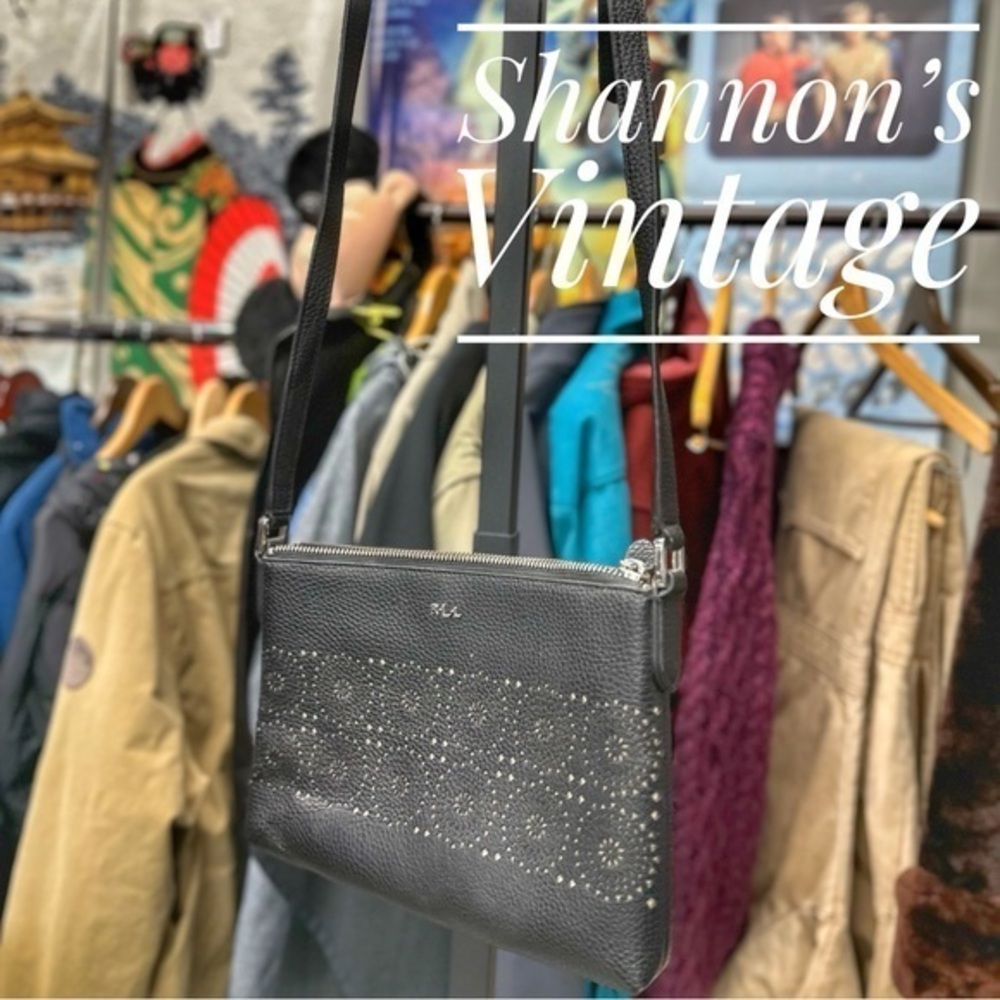 Lauren Ralph Lauren perforated pattern shoulder bag